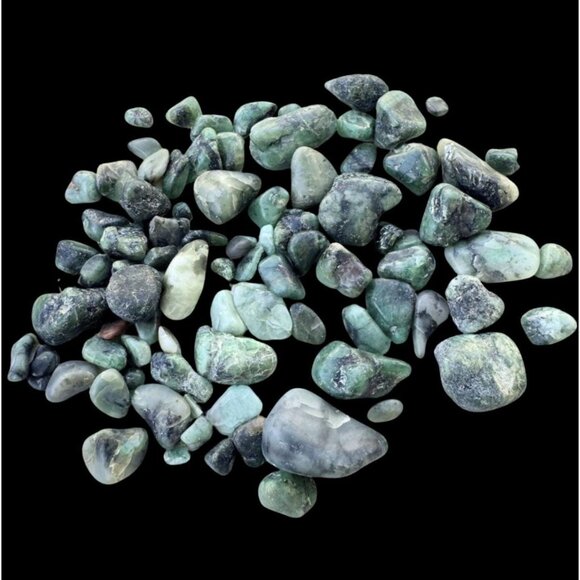 Tumbled Emeralds Lot - 60 grams - Picture 1 of 9